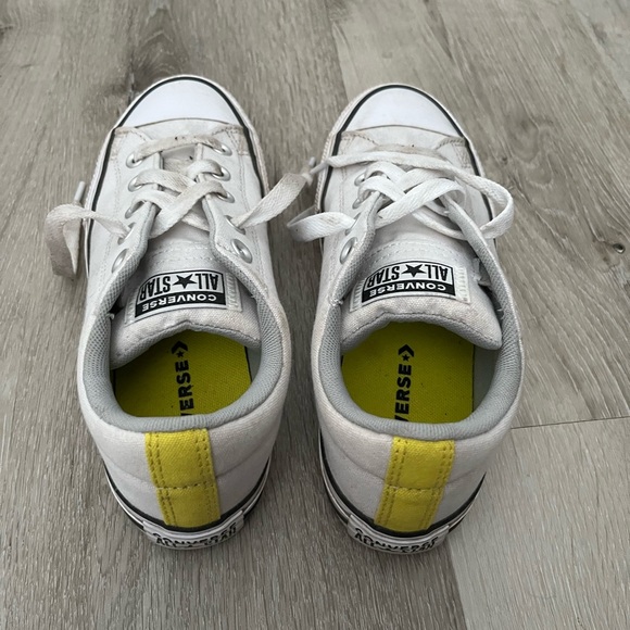 White and Yellow Converse shoes - Picture 2 of 5